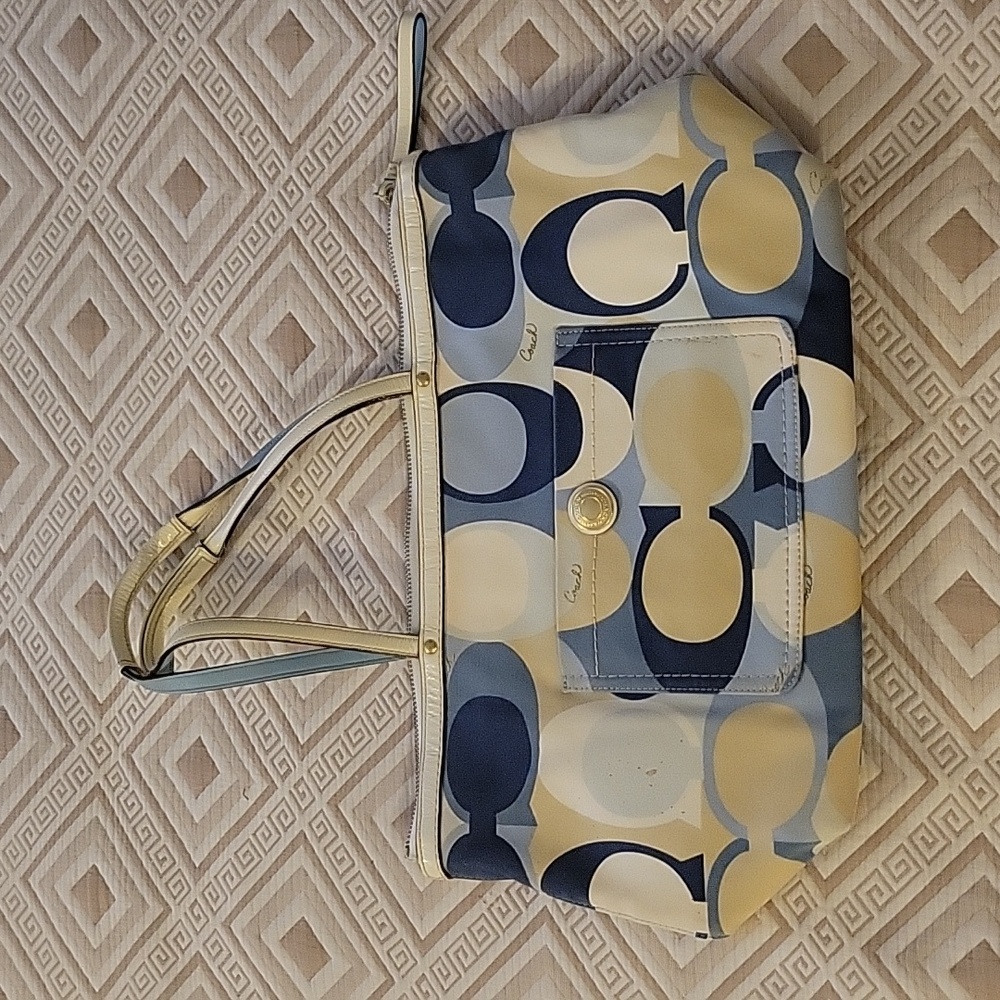 Coach blue bag